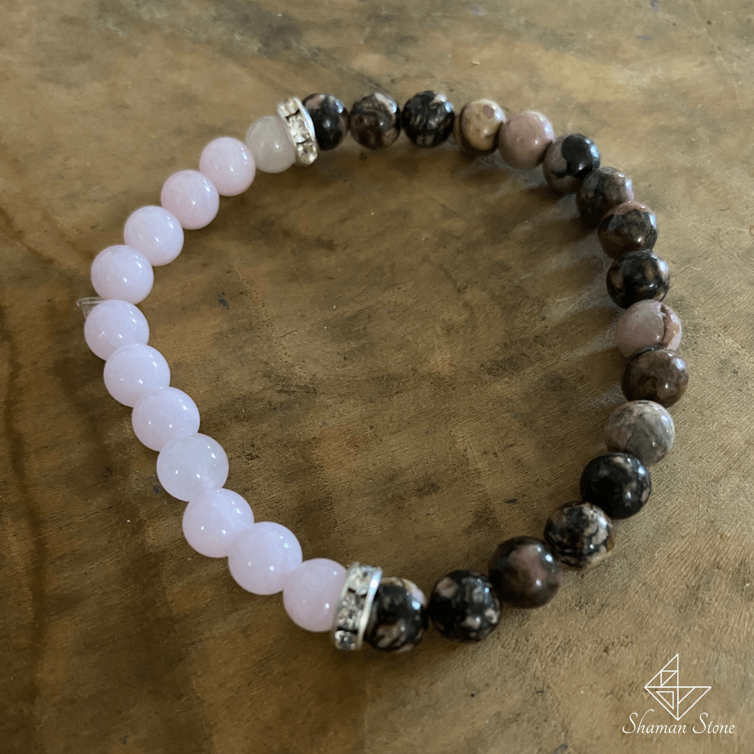 Bracelet pour apaiser l'esprit en rhodonite