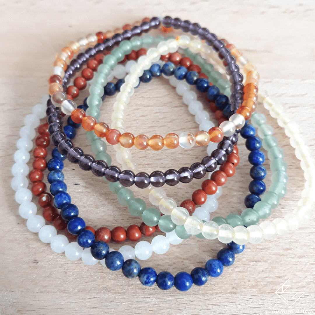 Mini bracelets 7 chakras