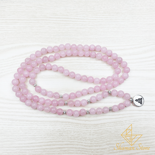 Bracelet en quartz rose 