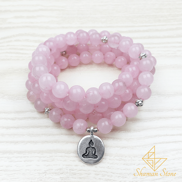 Bracelet contre les chagrins d'amour en quartz rose