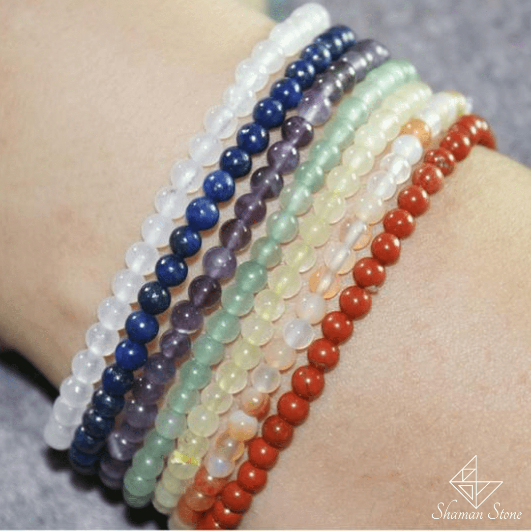 Mini bracelets 7 chakras