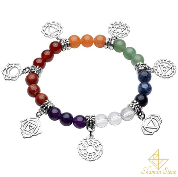 bracelet chakras pierre naturelle