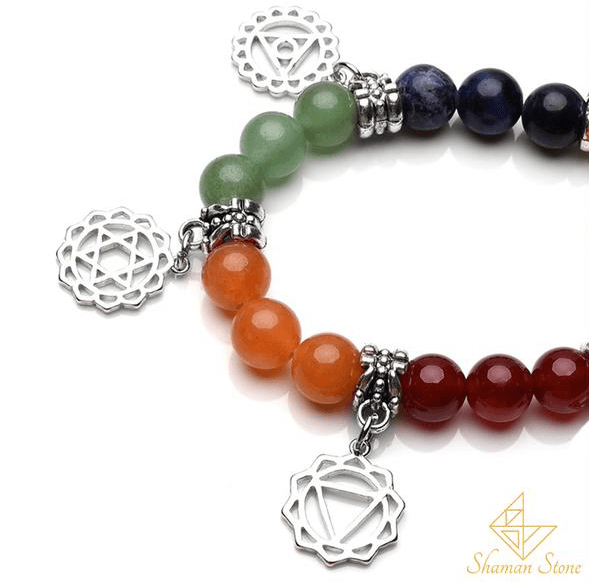 Bracelet chakra en pierre naturelle