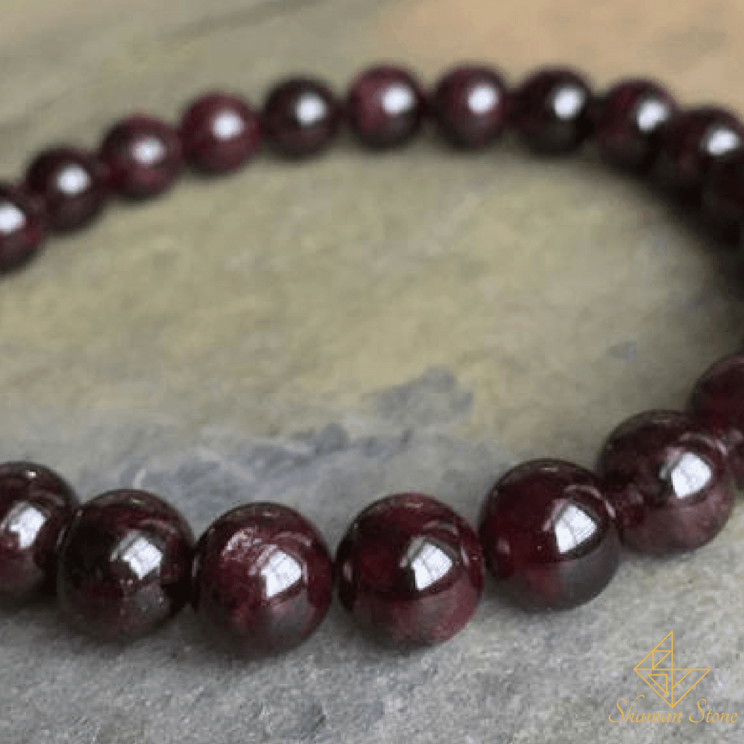 Pack bracelets "Réussite" en grenat et hématite