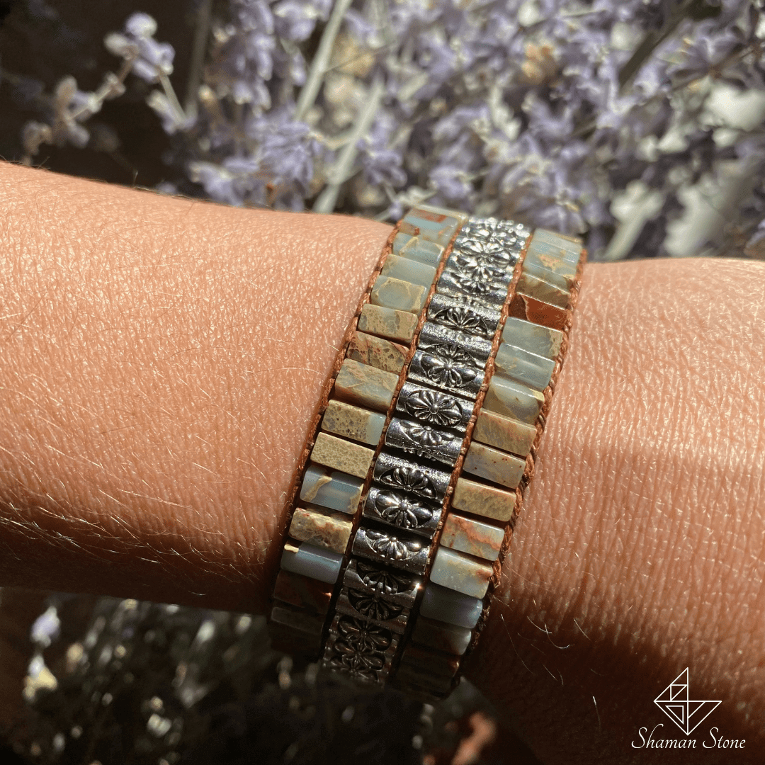 Bracelet en jaspe protection et équilibre