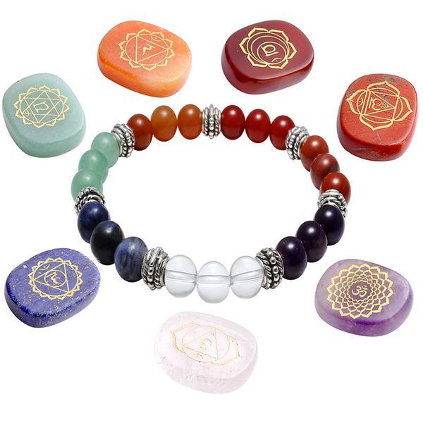 Coffret 7 chakras de Guérison - soin holistique spécial Reiki