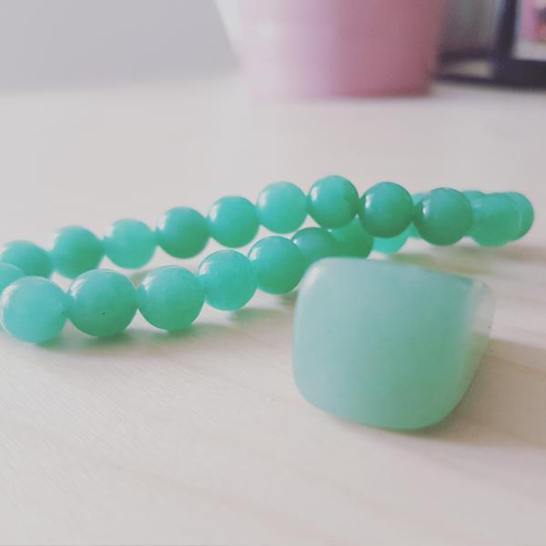 Bracelet soulageant en aventurine