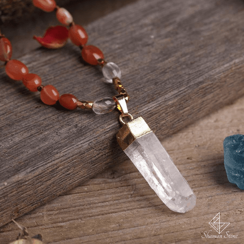 Collier pour retrouver de la vitalité en cornaline
