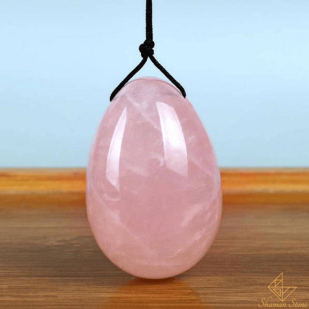 Oeuf de Yoni en Quartz Rose