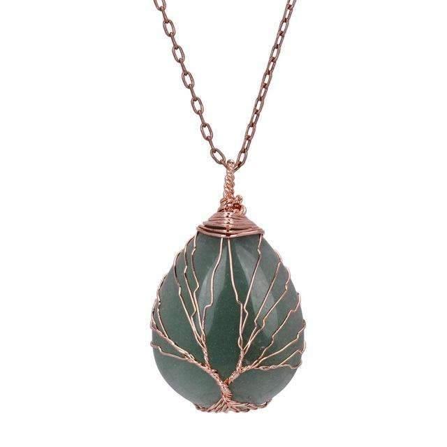 Pendentif "Gaïa" en Aventurine verte