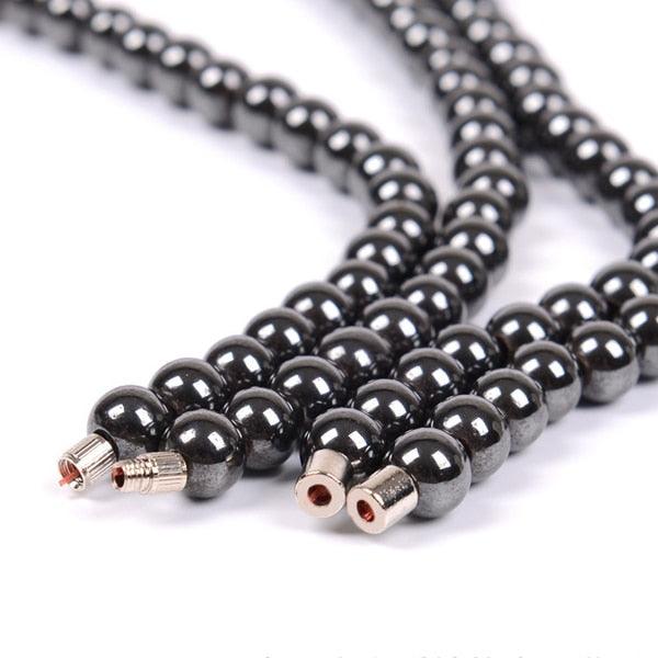 Collier "abondance" en hématite pour homme