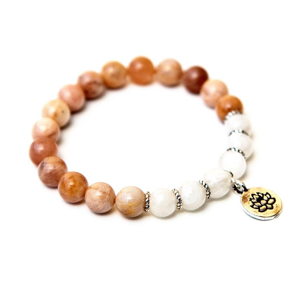 Bracelet "Nouvelle rencontre" en pierre de soleil