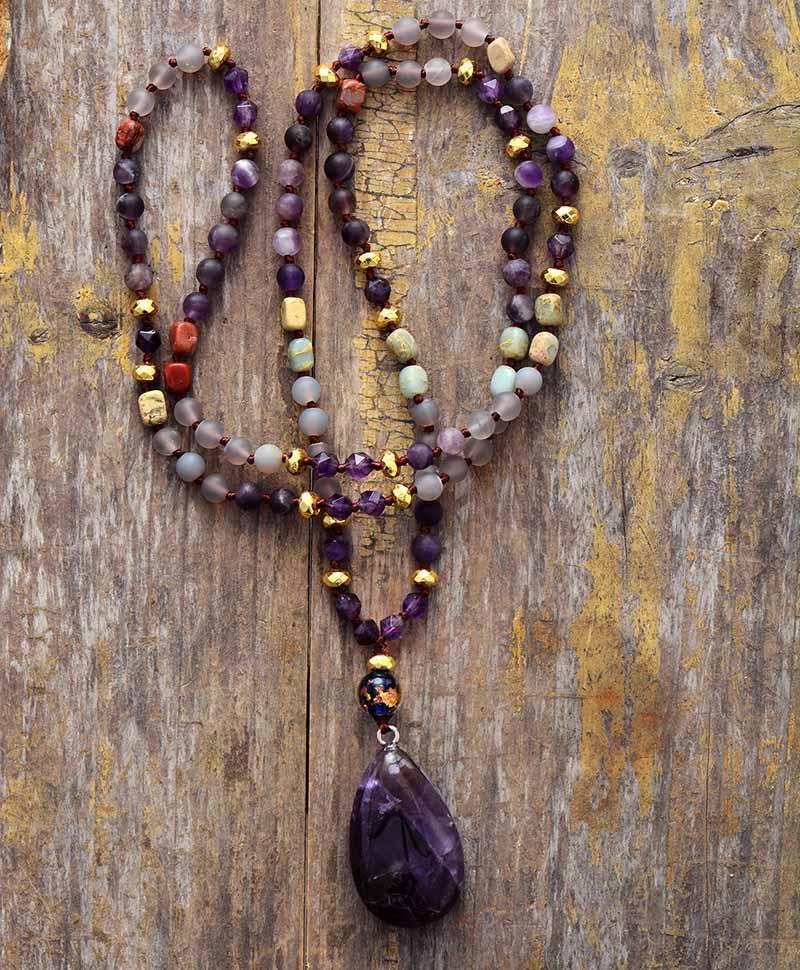 Collier du Shaman - Pierre porte bonheur Capricorne