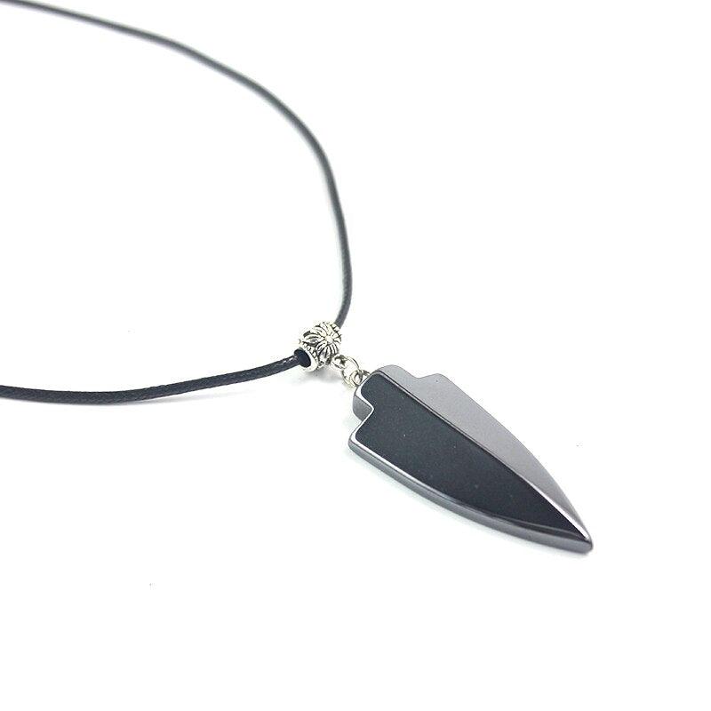 Collier anti négativité en Hématite pour homme