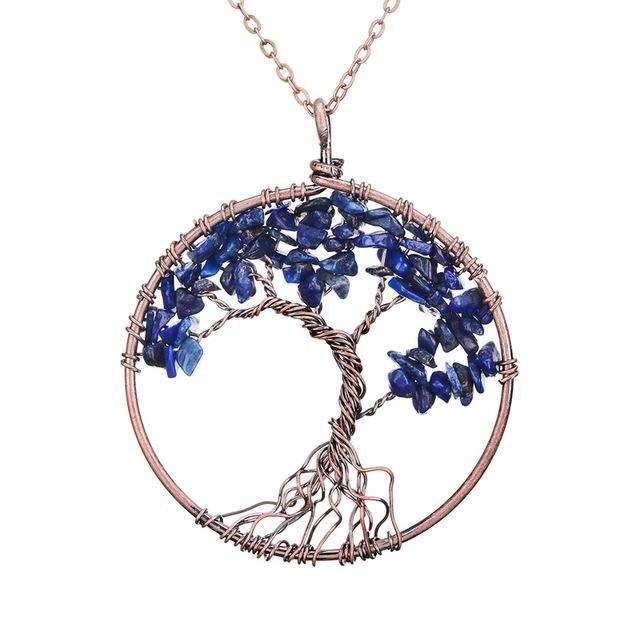 Pendentif "Regards des autres" en lapis lazuli