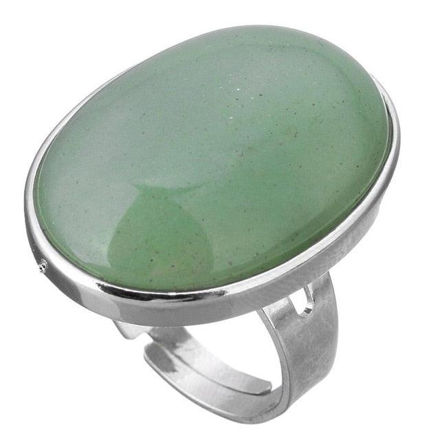 Bague en aventurine verte pour garder son sang froid