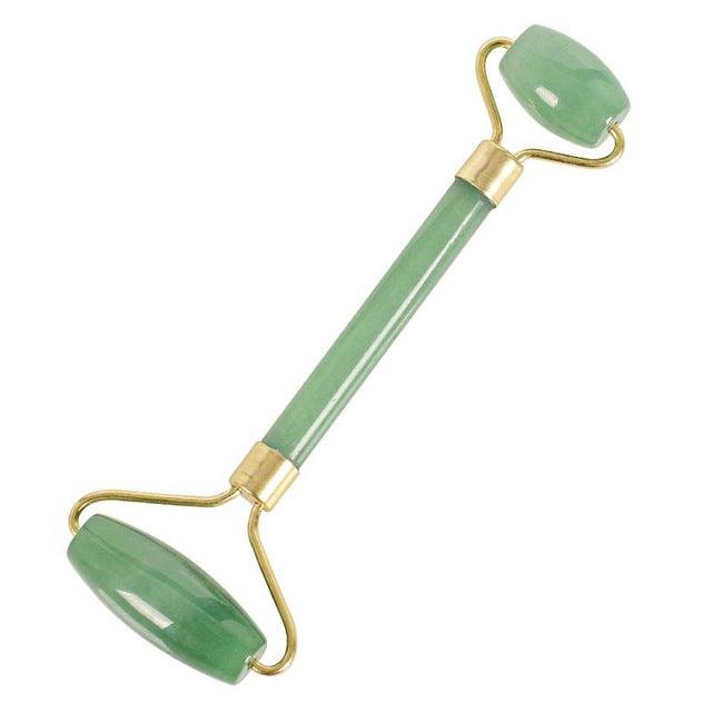 Rouleau de massage en aventurine verte