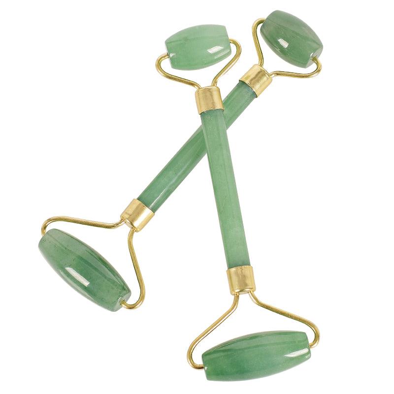 Rouleau de massage en aventurine verte