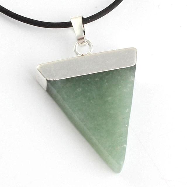 Pendentif apaisant en aventurine verte