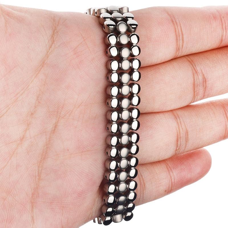 Bracelet magnétique efficace avec aimants au néodyme