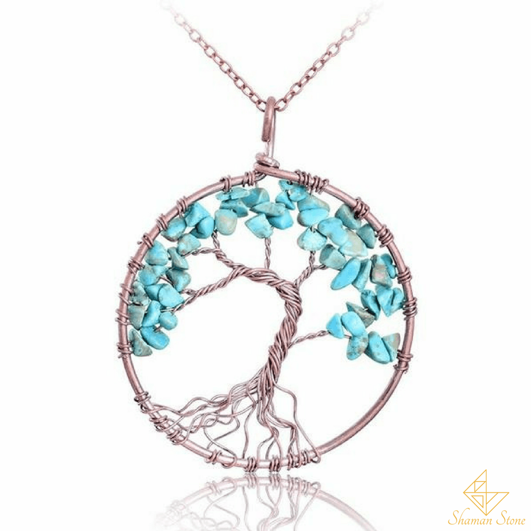 Arbre de vie en turquoise