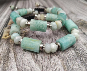 Bracelet Ajustable en Amazonite - Harmonie et Communication