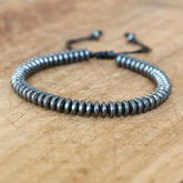 Bracelet de Chance en Hématite - Force et Ancrage