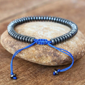 Bracelet de Chance en Hématite - Force et Ancrage