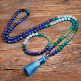 Parure Intuition et Harmonie en Lapis Lazuli, Calcédoine, Aventurine et Quartz