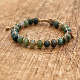 Bracelet en Agate Indienne - Harmonie et Sérénité
