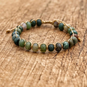 Bracelet en Agate Indienne - Harmonie et Sérénité