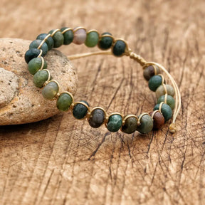 Bracelet en Agate Indienne - Harmonie et Sérénité