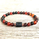 Bracelet en Agate et Tourmaline - Équilibre et Protection