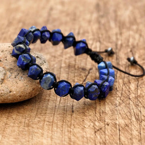 Bracelet en Pierre de Lapis Lazuli - Sagesse et Communication