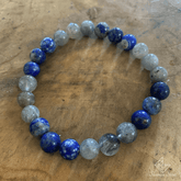 Bracelet calmant en Lapis Lazuli et Labradorite