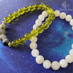 Lot de Bracelets de confiance en péridot