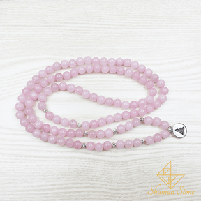 Bracelet en quartz rose 