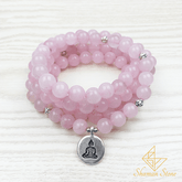 Bracelet contre les chagrins d'amour en quartz rose