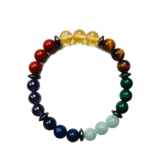 Bracelet 7 chakras en pierre naturelle de qualité supérieure