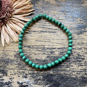 Bracelet d'ouverture chakra du coeur en malachite