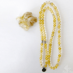 Bracelet long en pierre naturelle de citrine