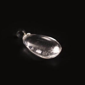 Pendentif goutte en pierre naturelle de cristal de roche