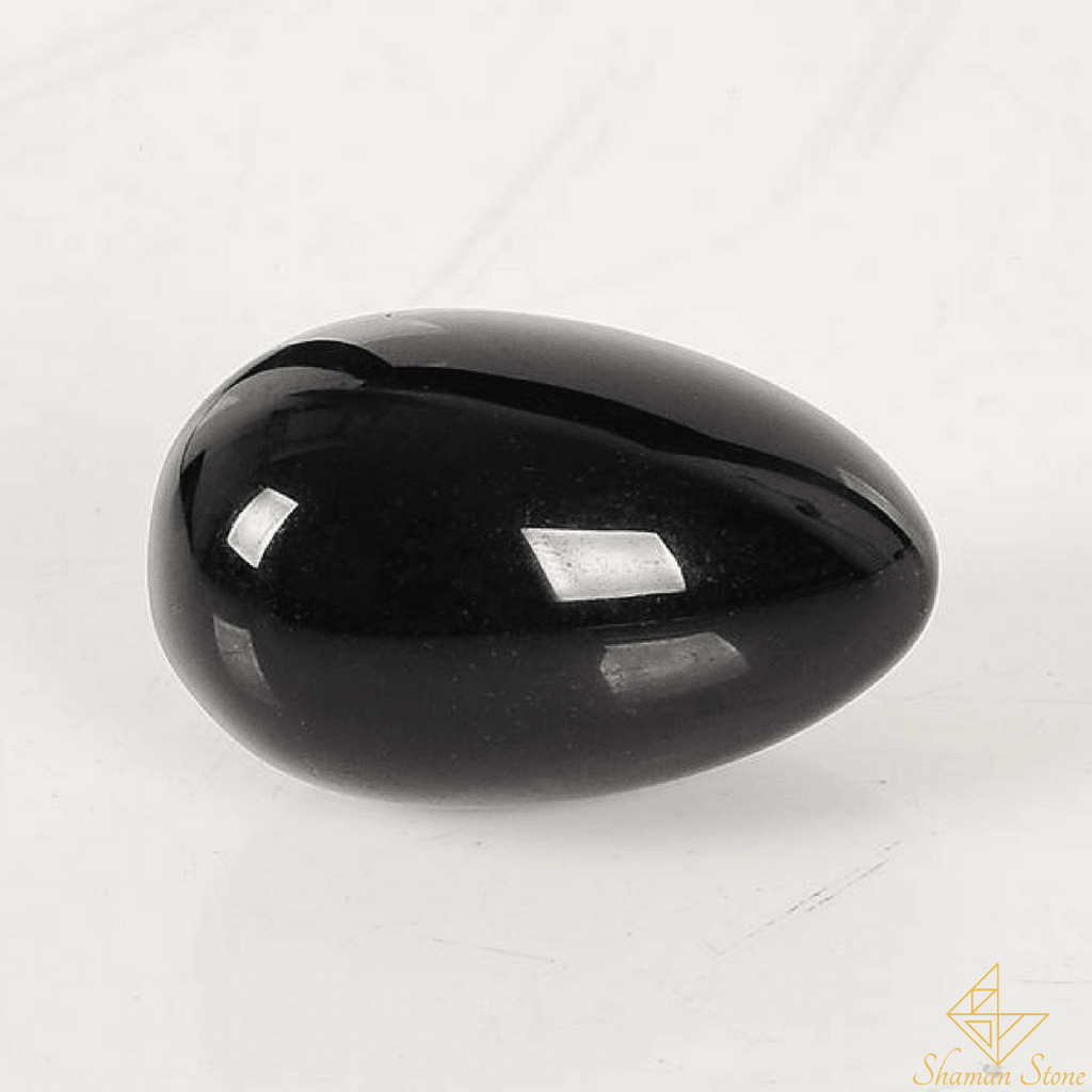 Oeuf de Yoni en Obsidienne
