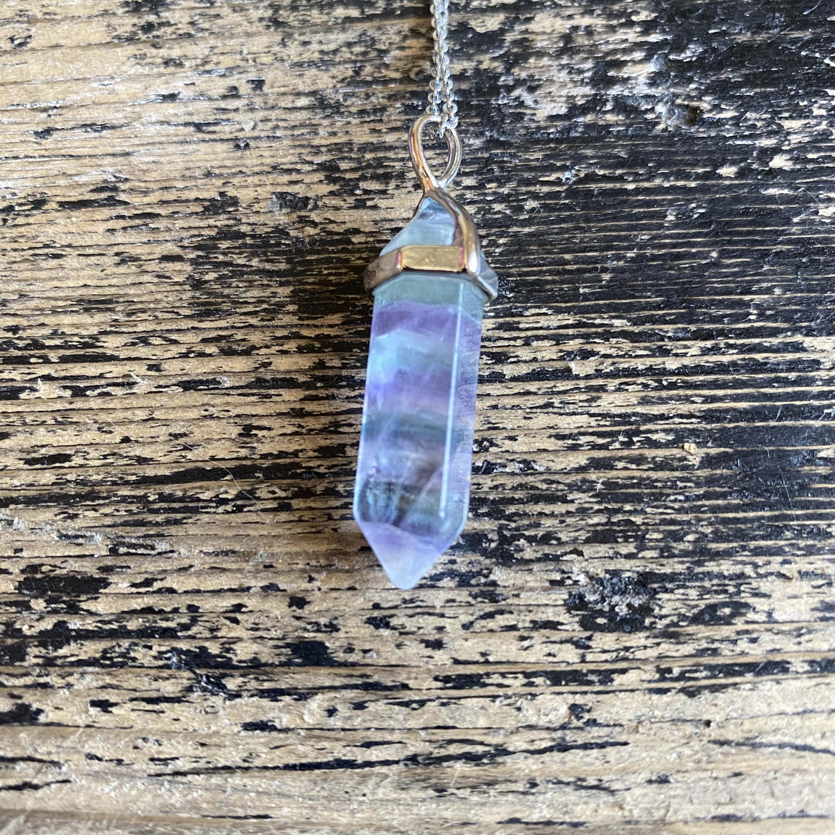 Pendentif de bien être en fluorite