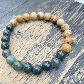 Bracelet "Changement positif" en Jaspe et Agate