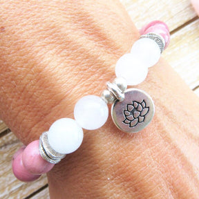 Bracelet contre les ruminations en rhodochrosite