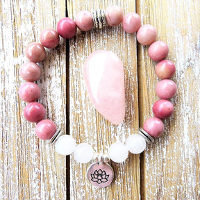 Bracelet contre les ruminations en rhodochrosite