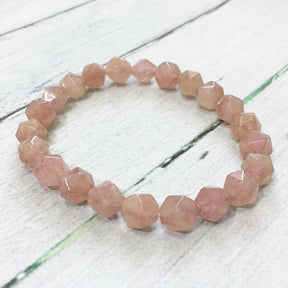 Bracelet pour hypersensible en quartz rose