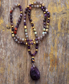 Collier du Shaman - Pierre porte bonheur Capricorne