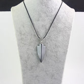 Collier anti négativité en Hématite pour homme